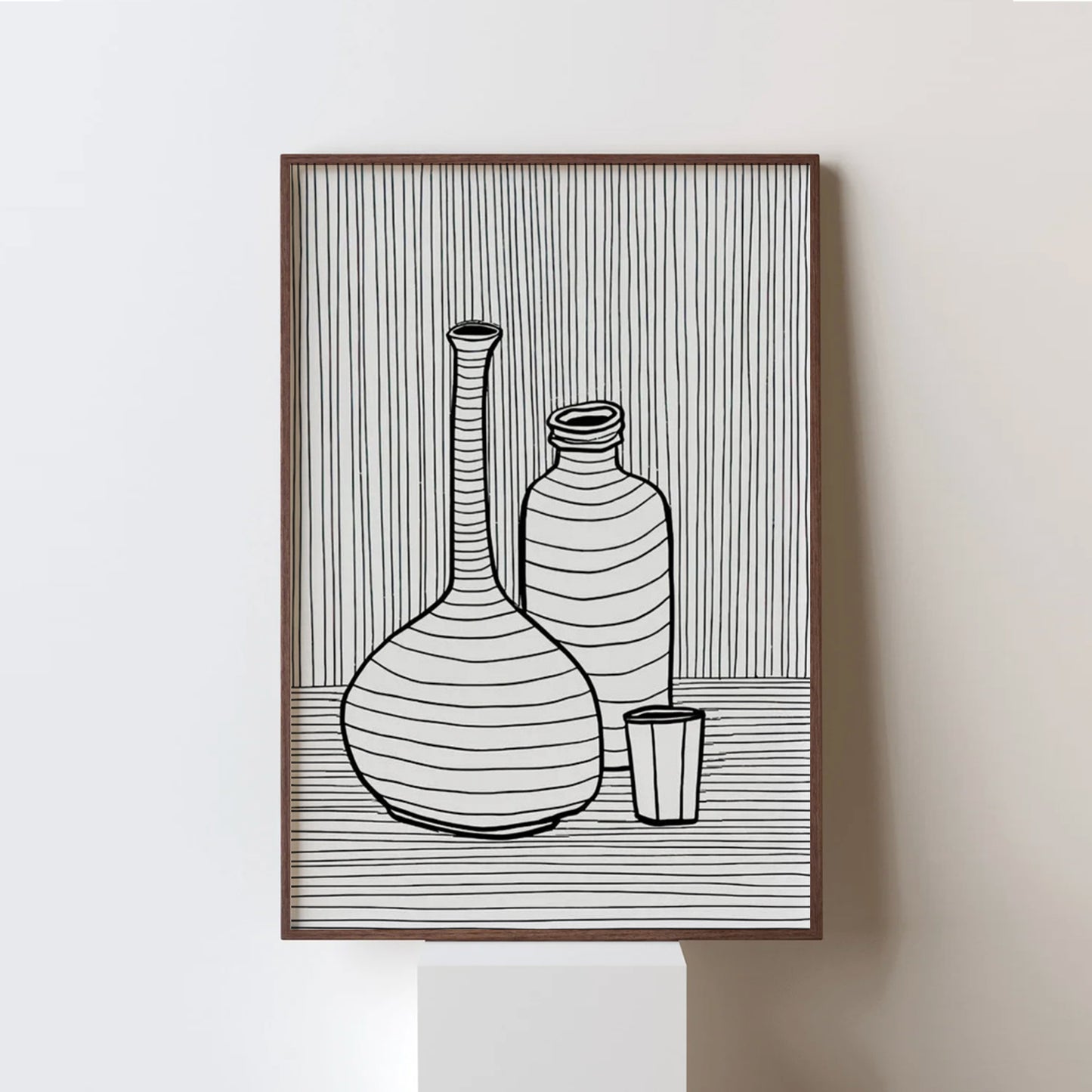 Abstract Vases Line Art