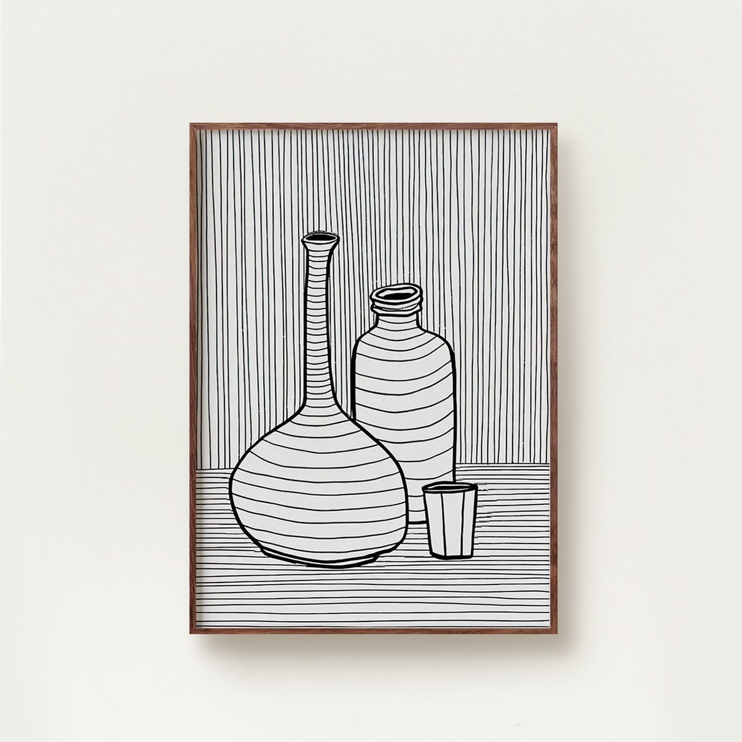 Abstract Vases Line Art