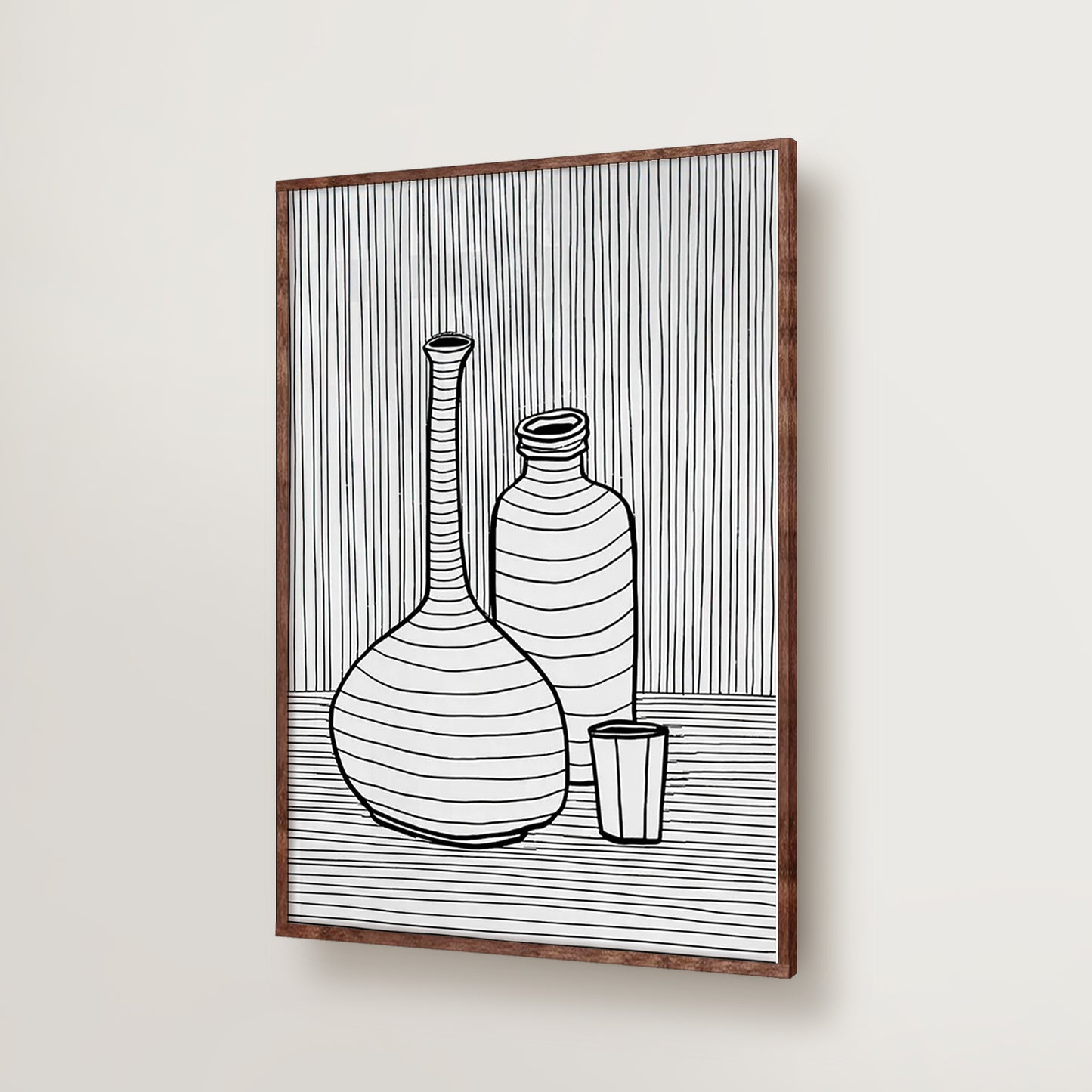 Abstract Vases Line Art