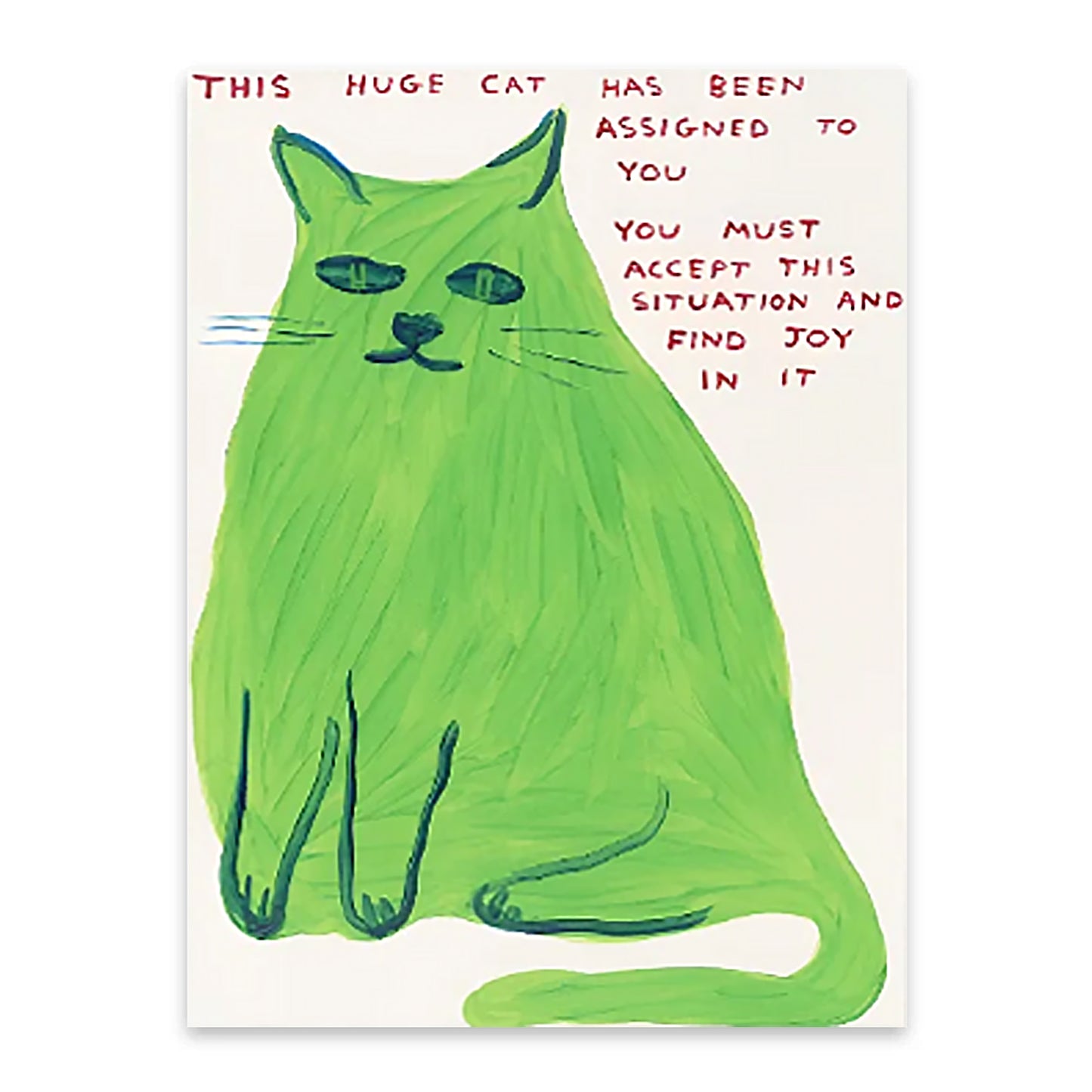 Grüne Kuschelkatze