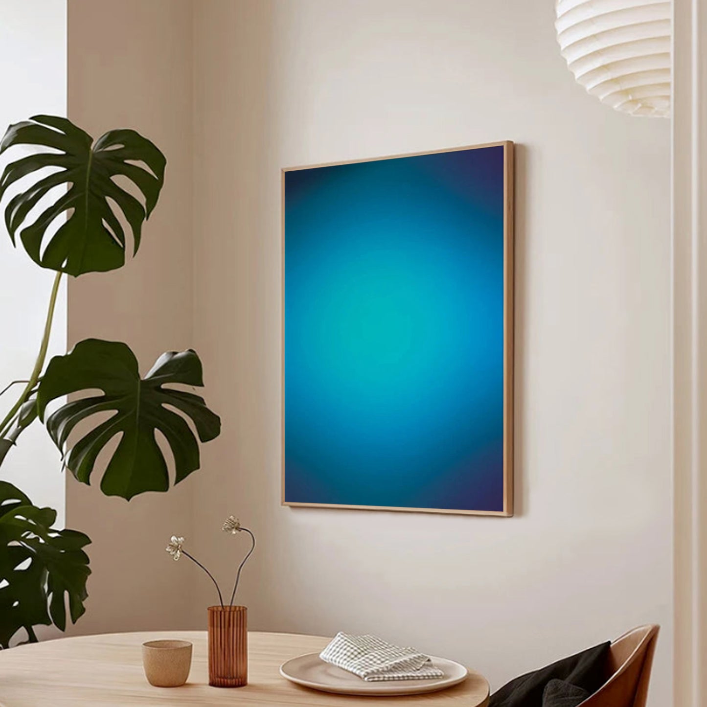 Halo-Farbverlaufskunst (Blau)
