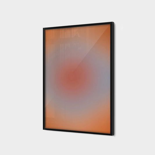 Halo Gradient Kunst (Orange Grå)