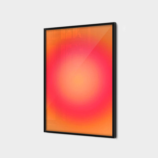 Halo Gradient Kunst (Orange Rød)