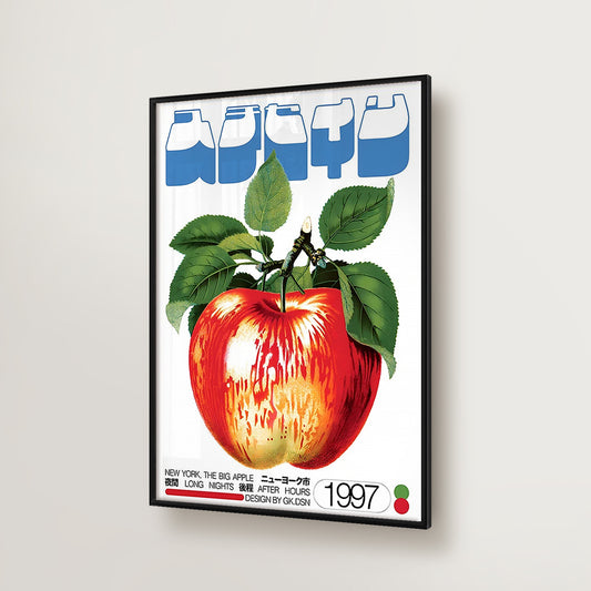 Japanese Vintage Apple Poster