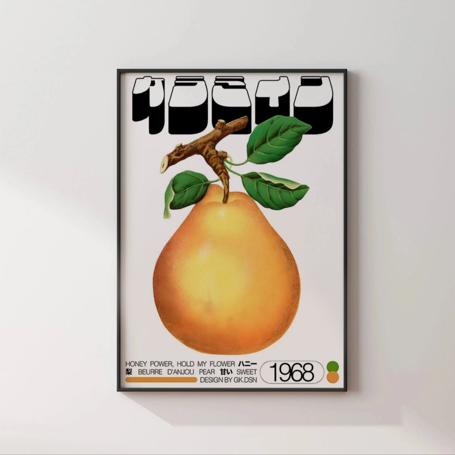 Japanese Vintage D'Anjou Pear Poster