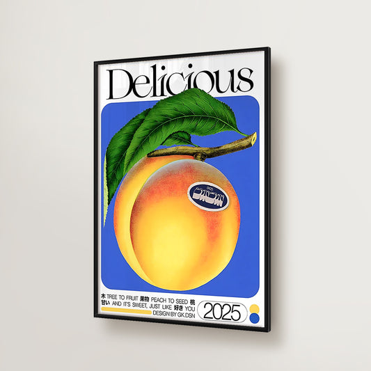 Japanese Vintage Peach Tree Poster