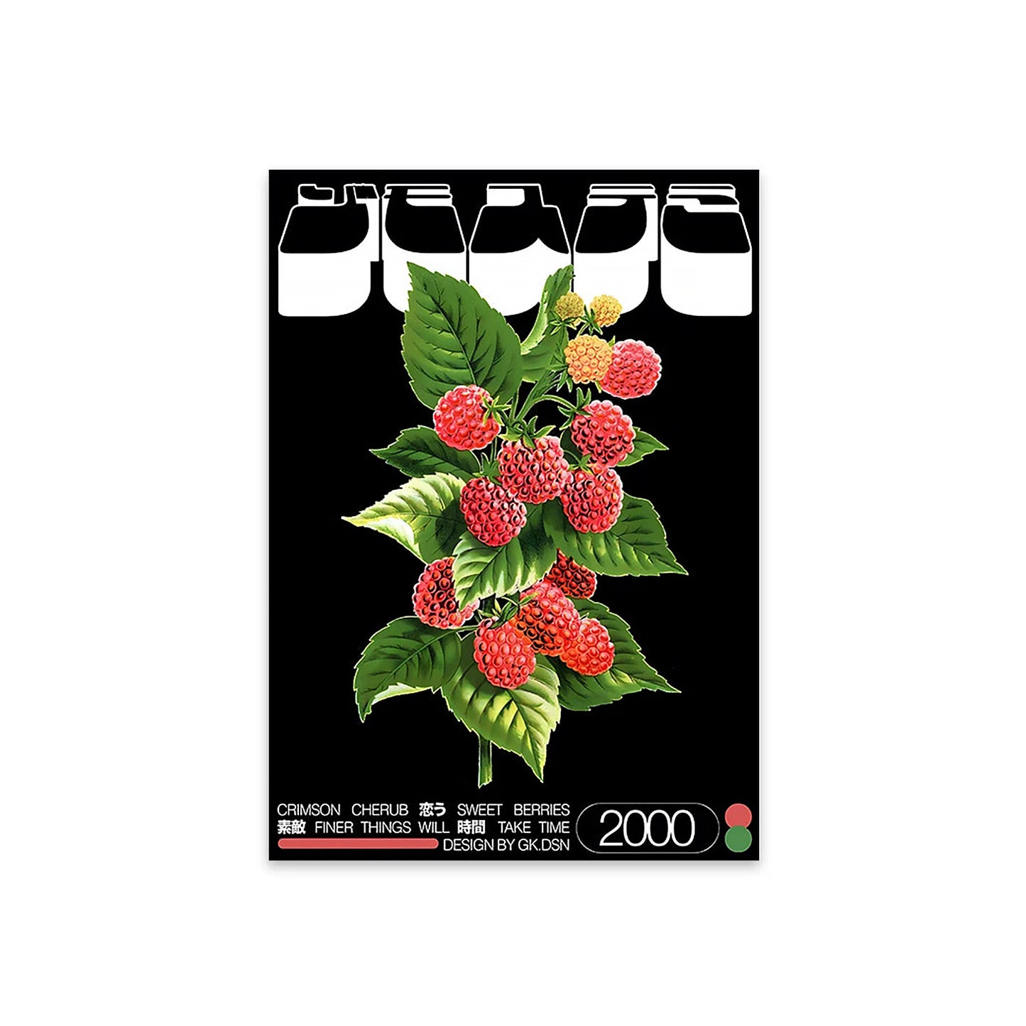 Japanese Vintage Sweet Berries Poster