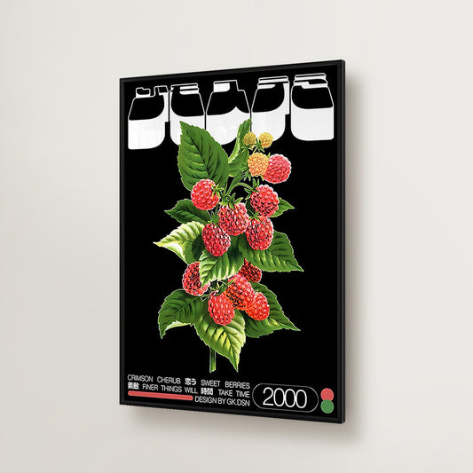 Japanese Vintage Sweet Berries Poster