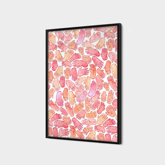 Pink Hands Pattern