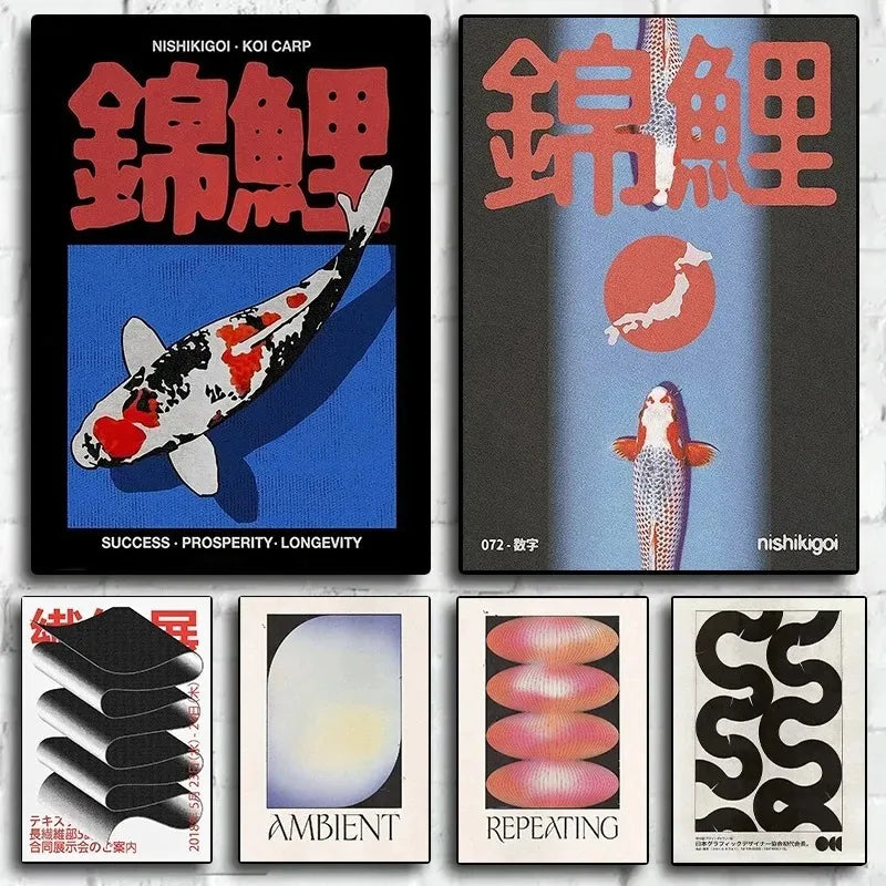 Japanischer Nishikigoi-Koi-Karpfen als Inspiration