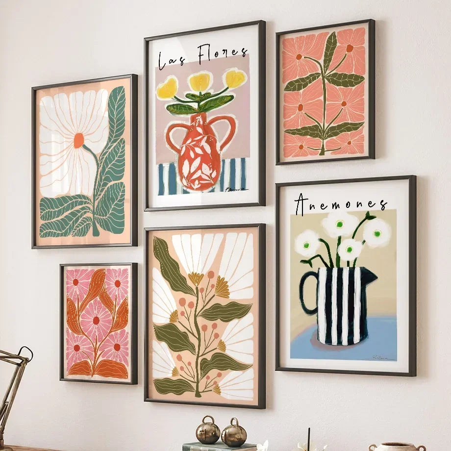 Scandinavian Abstract Flower Series 4