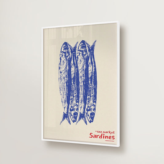 Sardine Retro Japanese Screen Art