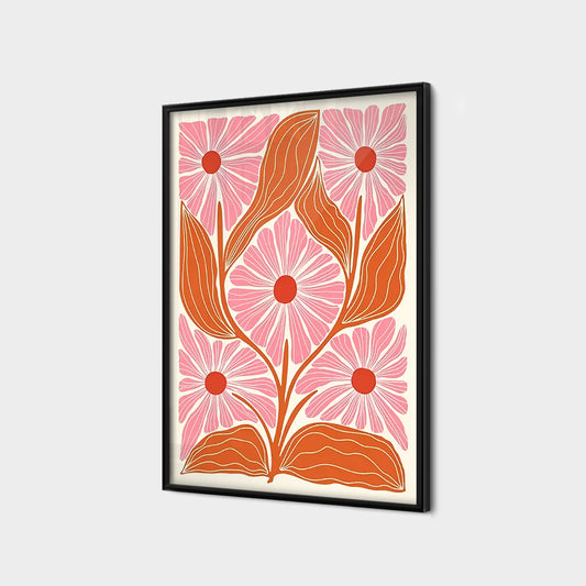 Scandinavian Abstract Flower Series 4