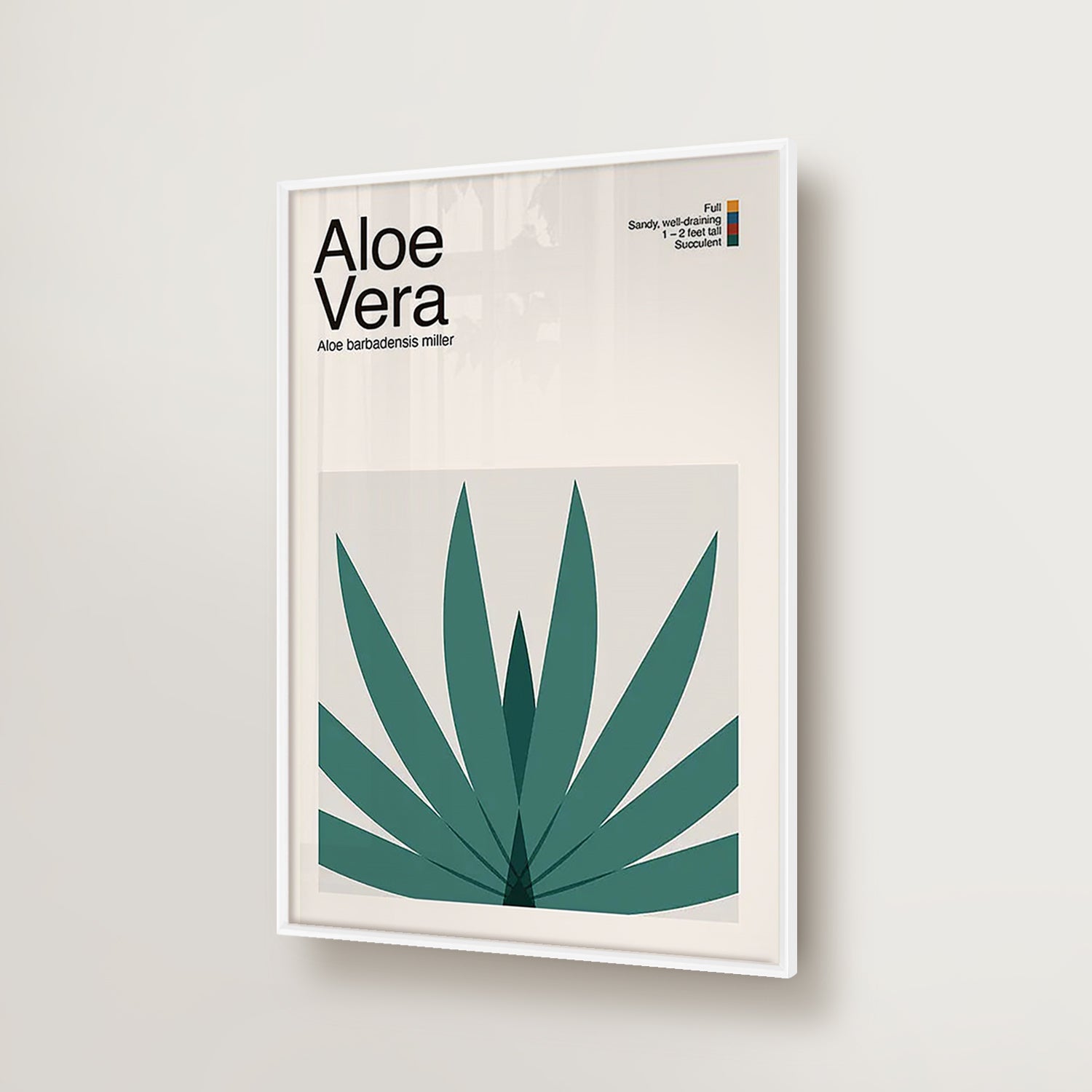 Abstract Aloe Vera Plant Graphic Art-thumbmail-2