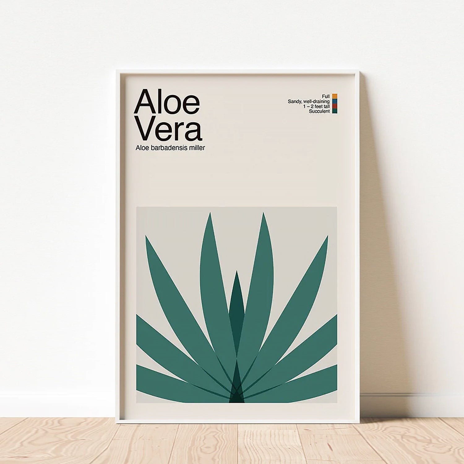 Abstract Aloe Vera Plant Graphic Art-thumbmail-3