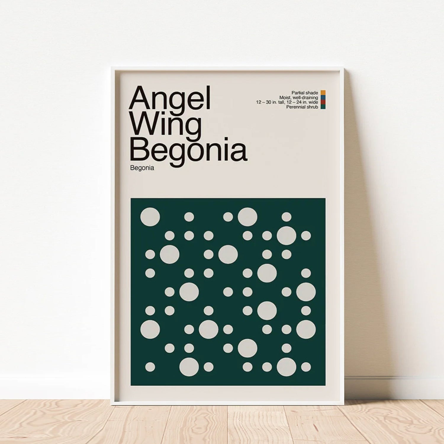 Abstract Angel Wing Begonia Plant Graphic Art-thumbmail-3