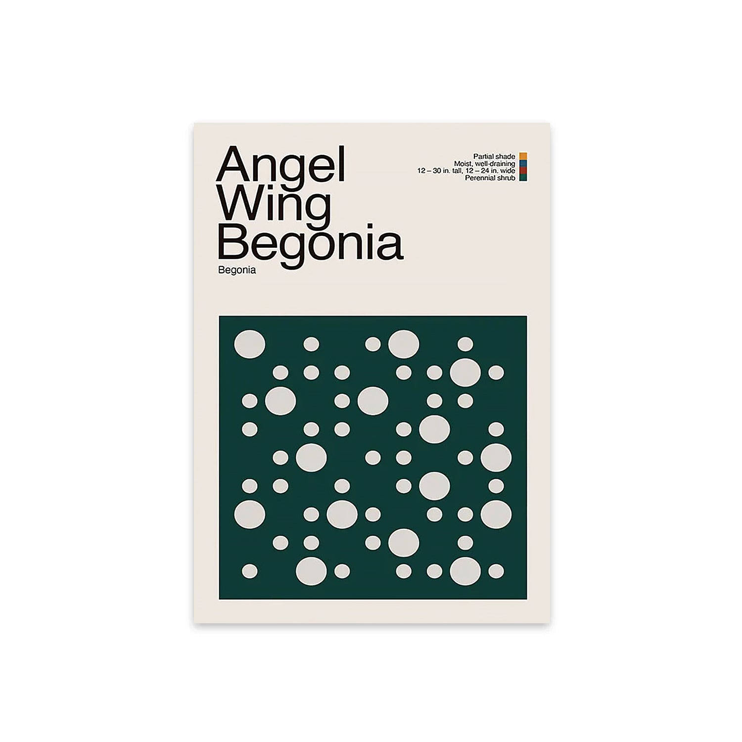 Abstract Angel Wing Begonia Plant Graphic Art-thumbmail-5