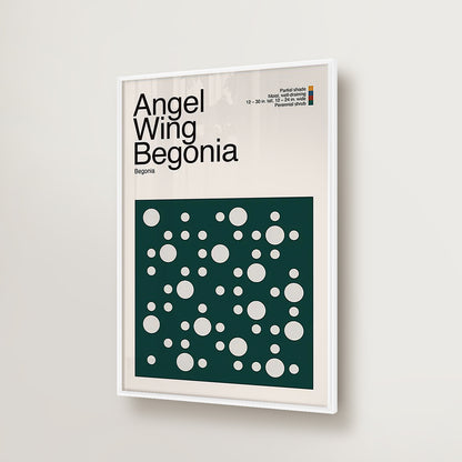 Abstract Angel Wing Begonia Plant Graphic Art