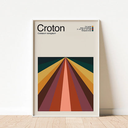 Abstract Croton Plant Graphic Art