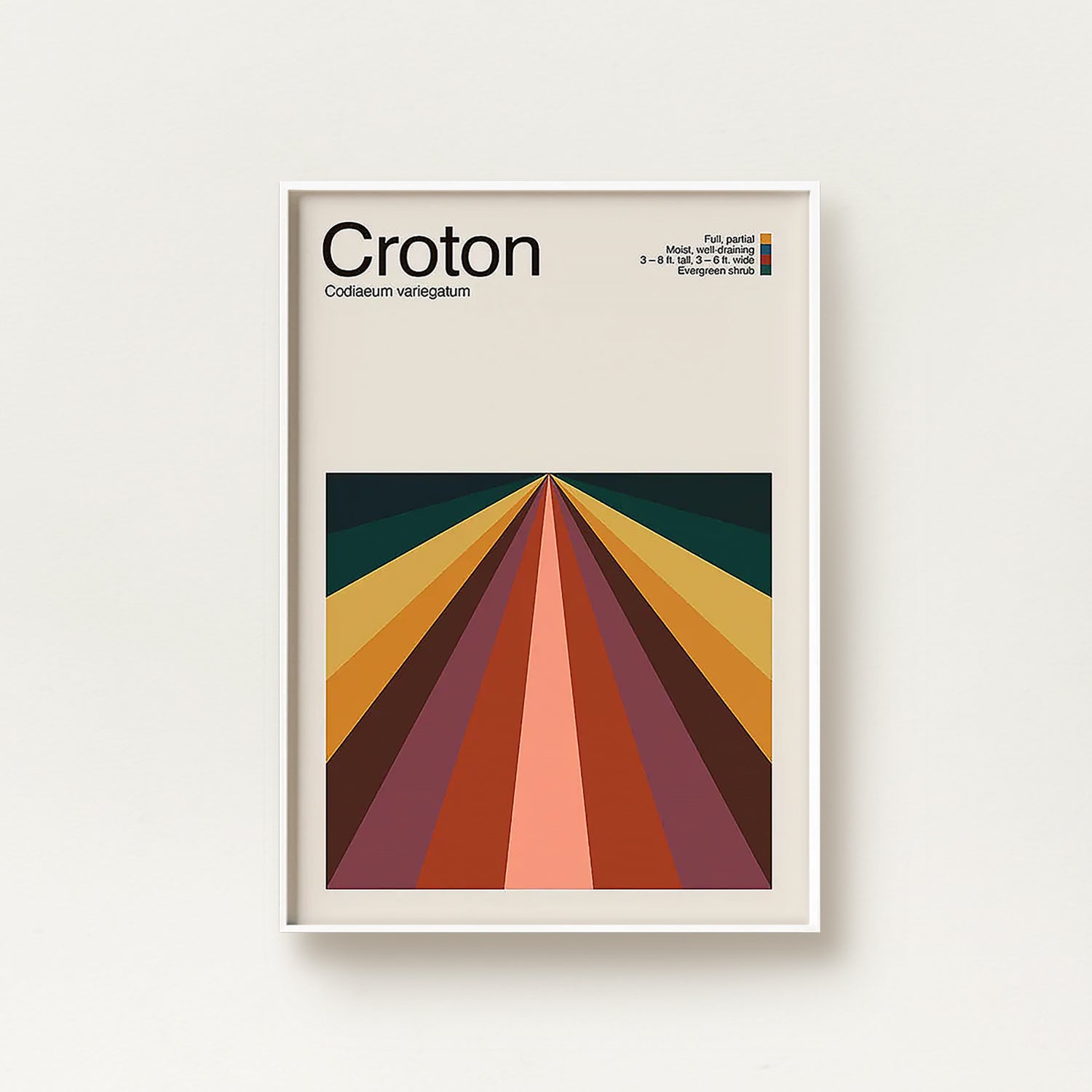 Abstract Croton Plant Graphic Art