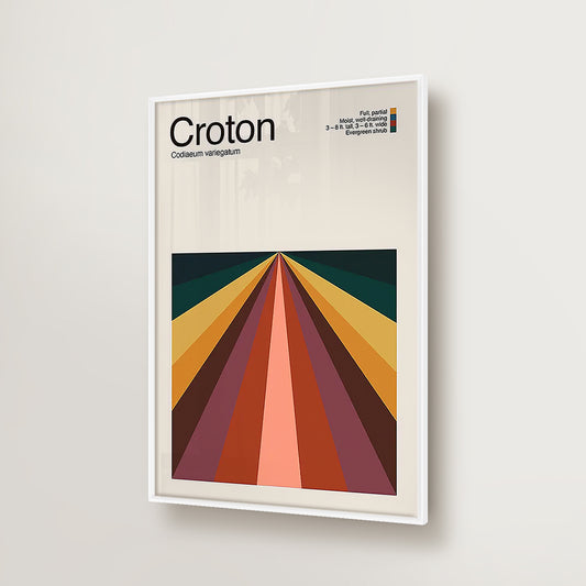 Abstract Croton Plant Graphic Art