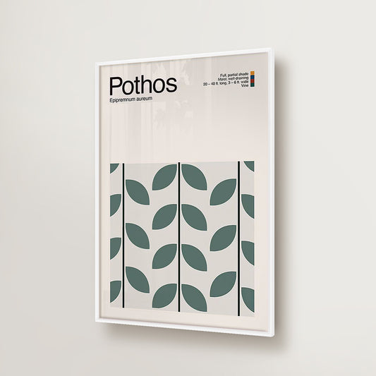 Abstract Pothos Plant Graphic Art