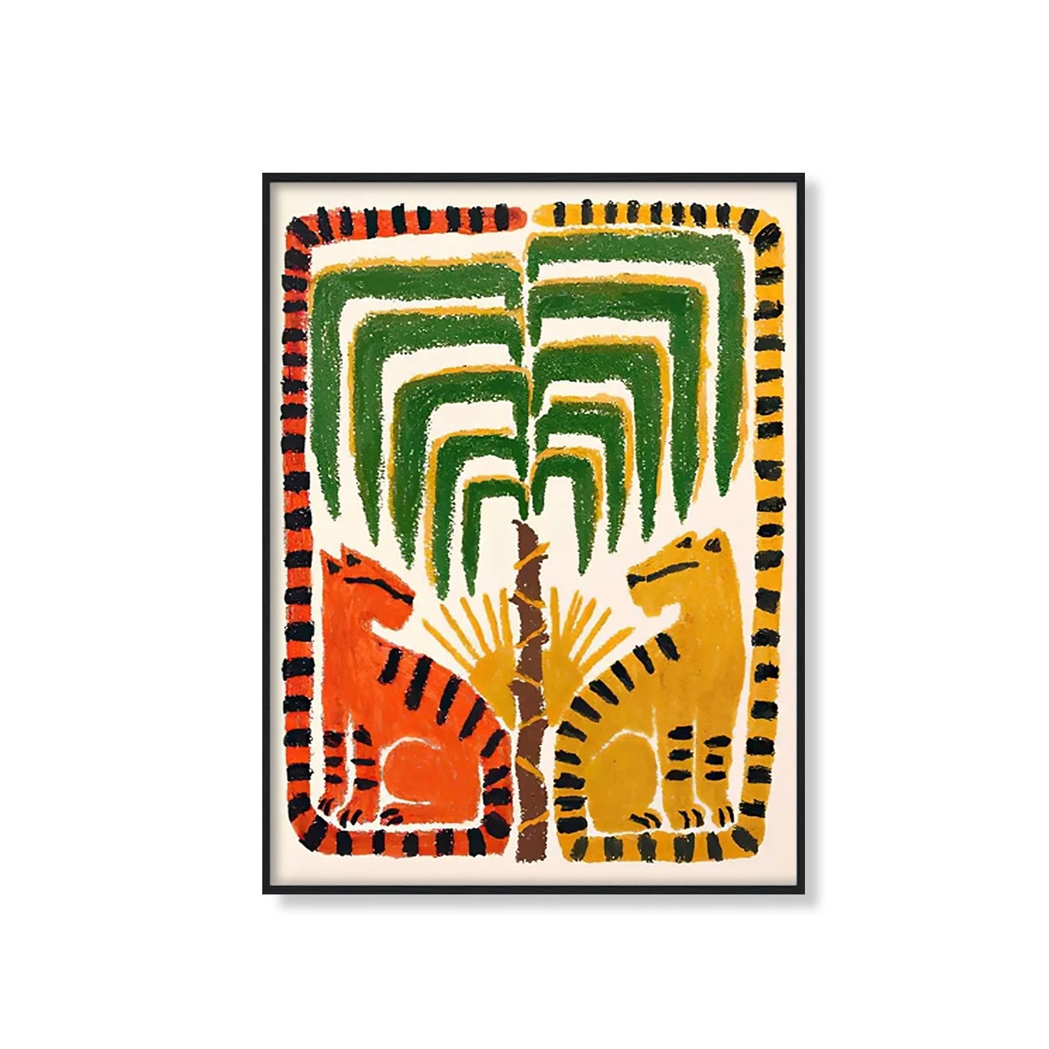 Gato abstracto del Antiguo Egipto