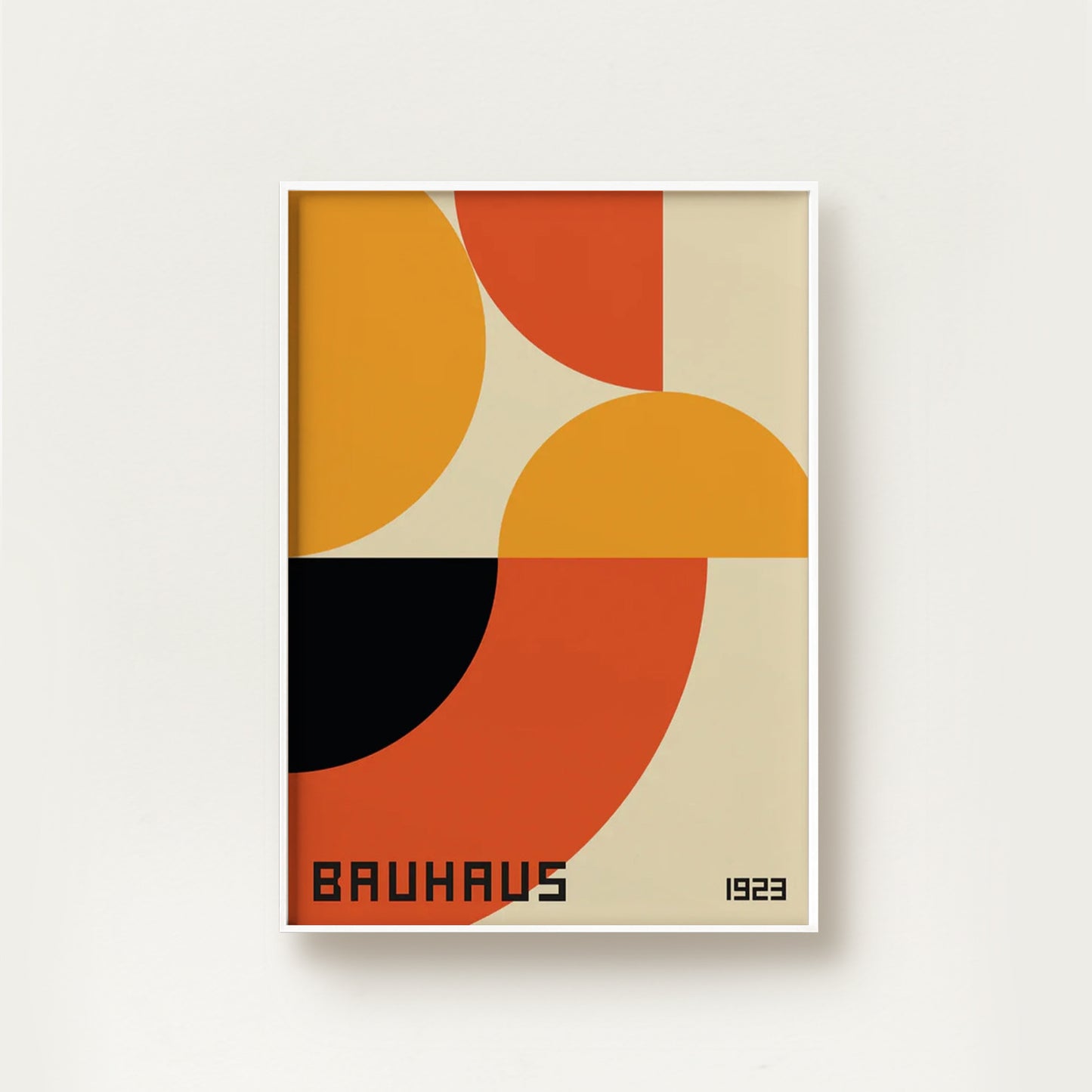 Bauhaus Orange Yellow Geometry