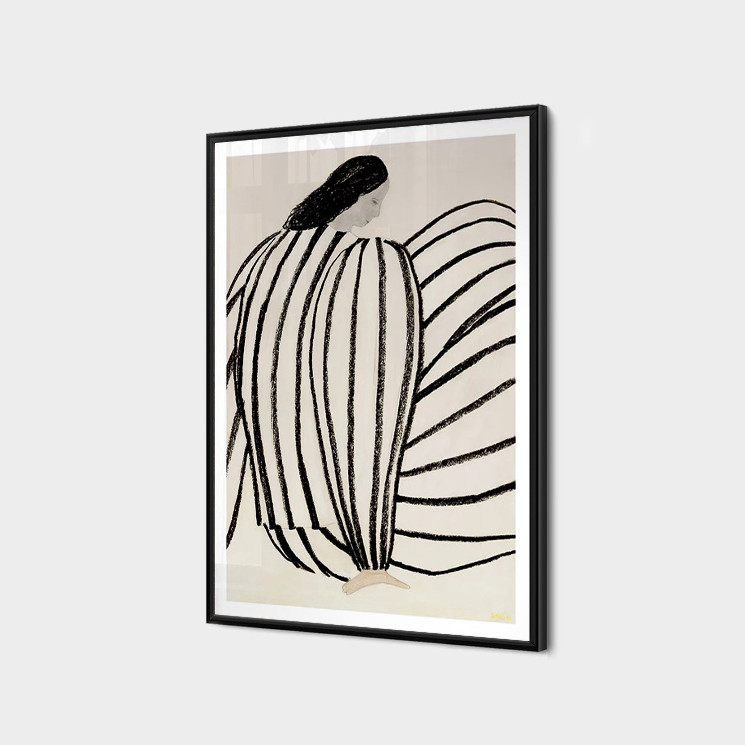 Sort Stribet Kvinde-thumbmail-2