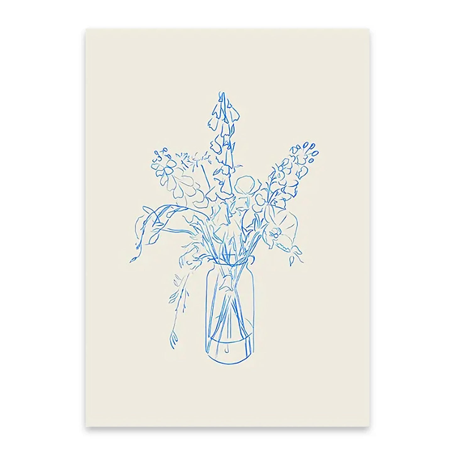 Blue Flower Sketch