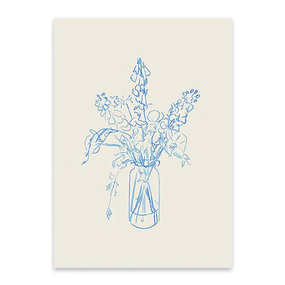 Blue Flower Sketch