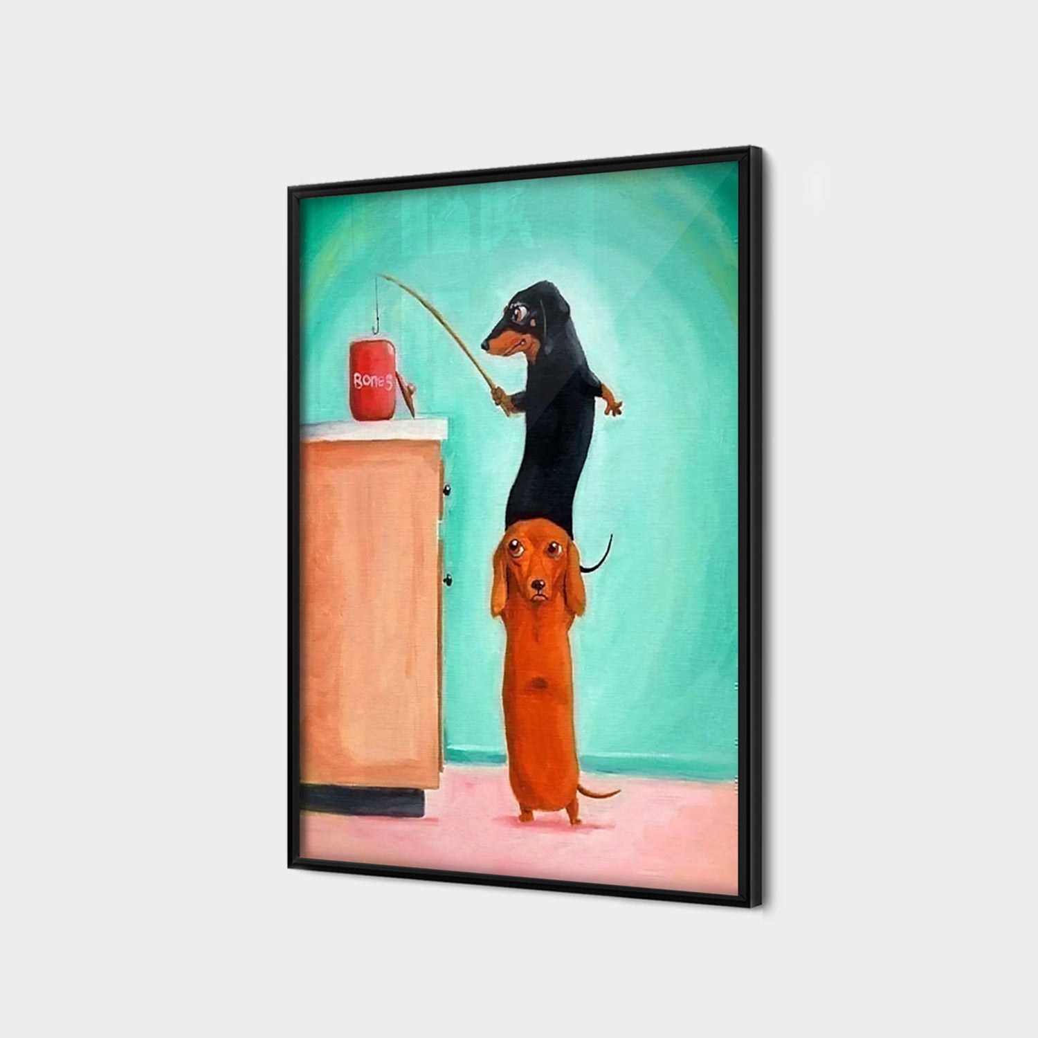 Fishing Dachshund-thumbmail-2