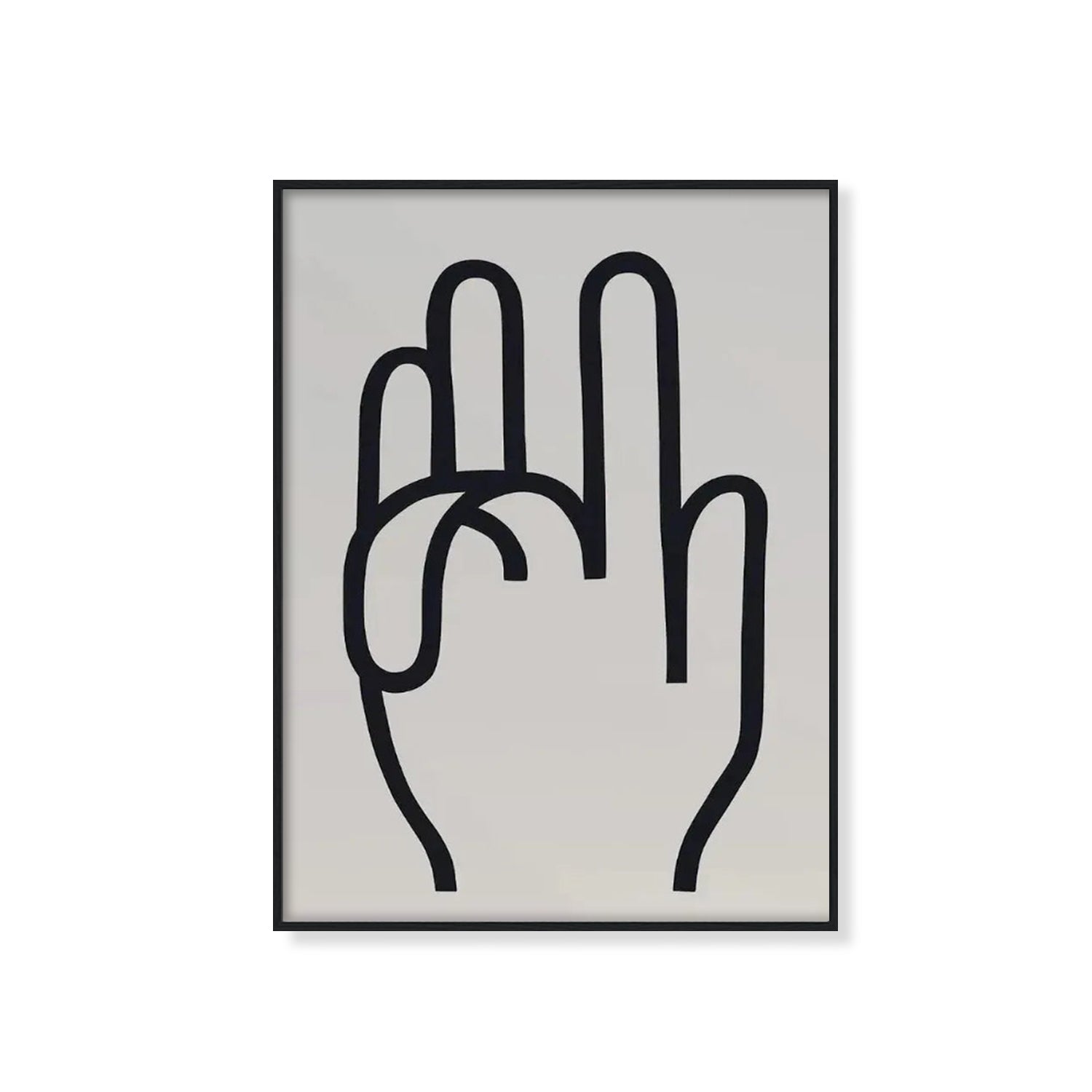 Middle Finger Sign Middle Finger Hand Print – Edmund Liang