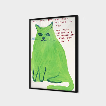 Green Hug Cat