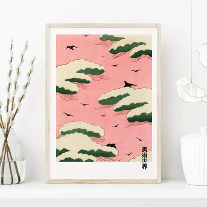 Pink Sky by Watanabe Seitei