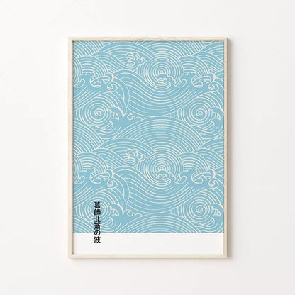 Vintage Japanische Kunst Wellen Hokusai Poster Ästhetische Wand Kunst Minimalistischen Bilder für Wohnzimmer Modulare Wohnkultur Cuadros
