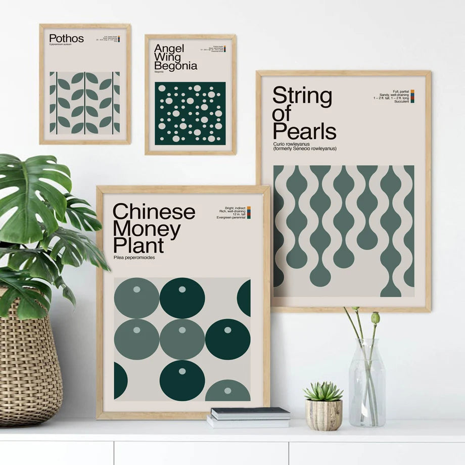 Abstract Angel Wing Begonia Plant Graphic Art-thumbmail-4