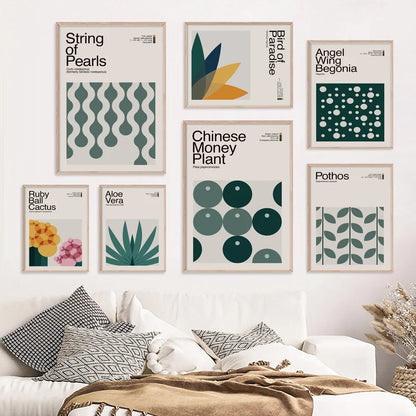 Abstract Aloe Vera Plant Graphic Art
