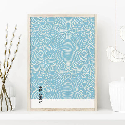 Vintage Japanische Kunst Wellen Hokusai Poster Ästhetische Wand Kunst Minimalistischen Bilder für Wohnzimmer Modulare Wohnkultur Cuadros