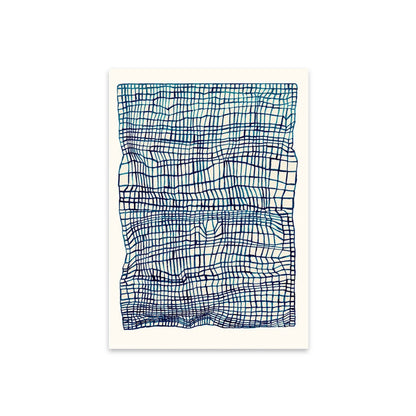 Japanese Blue Woven Distortion
