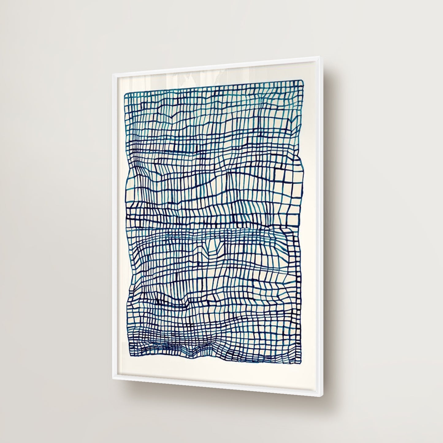 Japanese Blue Woven Distortion
