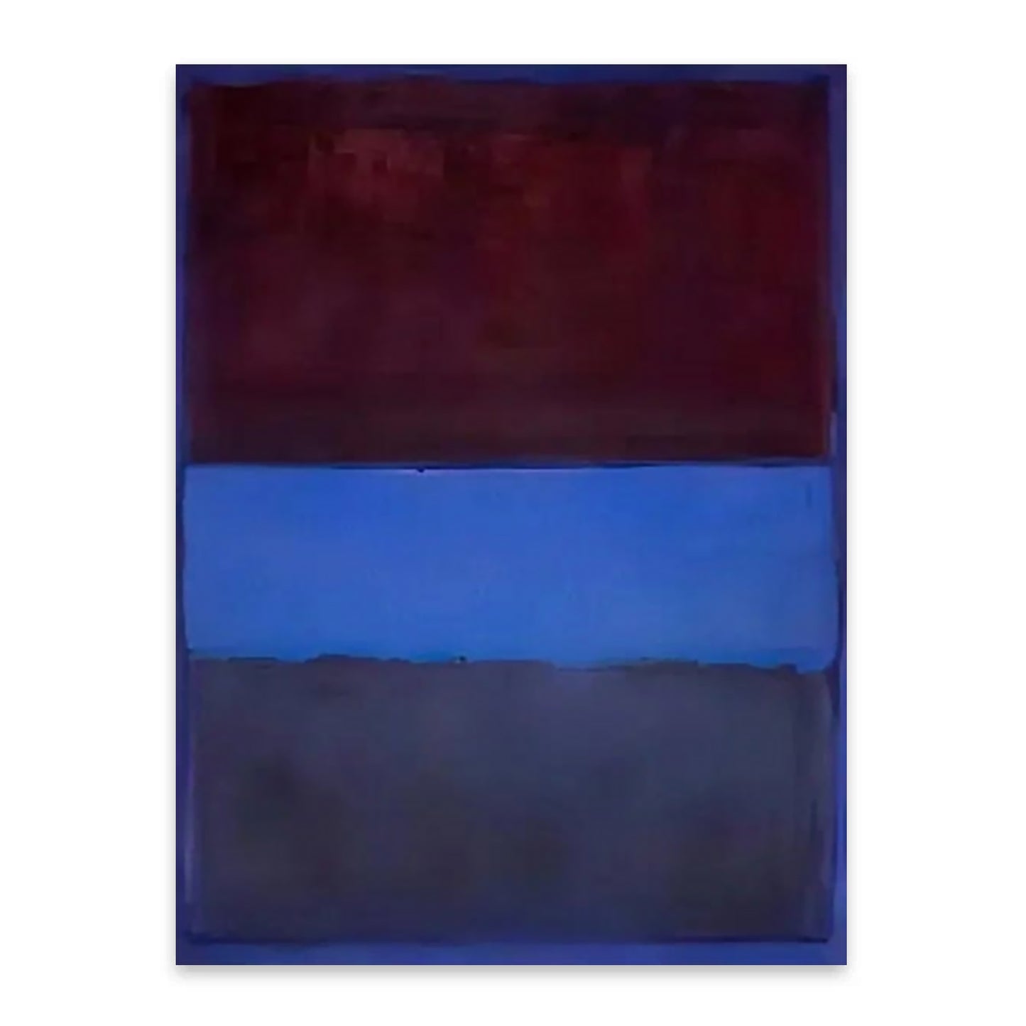 Mark Rothko Blue Brown Geometry