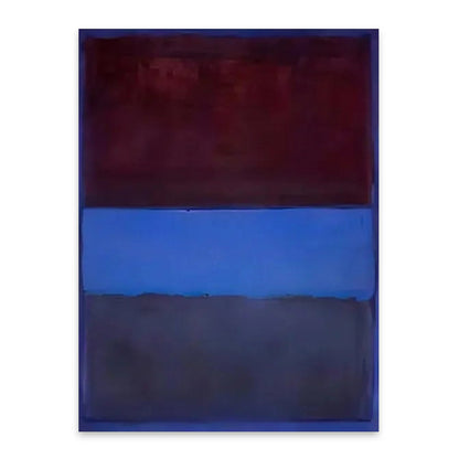 Mark Rothko Blue Brown Geometry