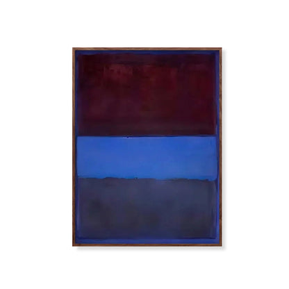 Mark Rothko Blue Brown Geometry