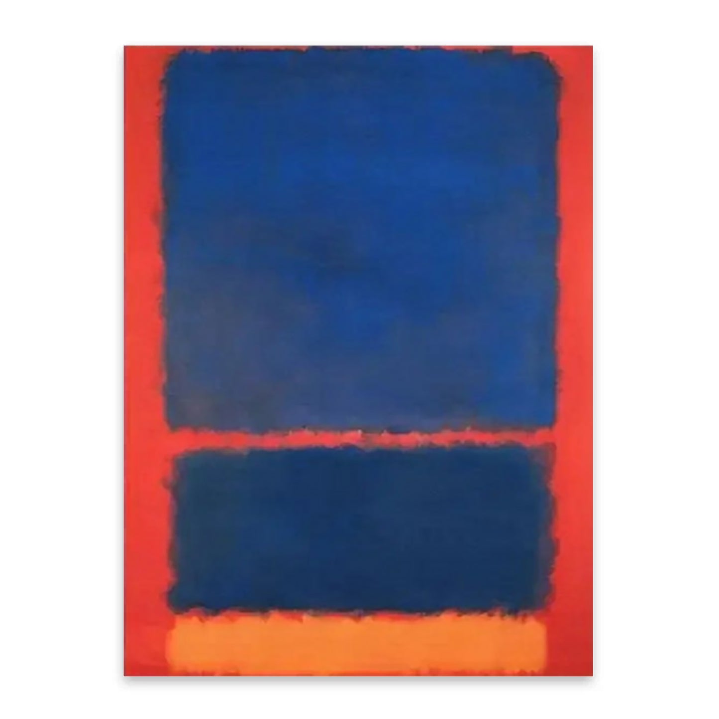 Mark Rothko Blue Orange Geometry