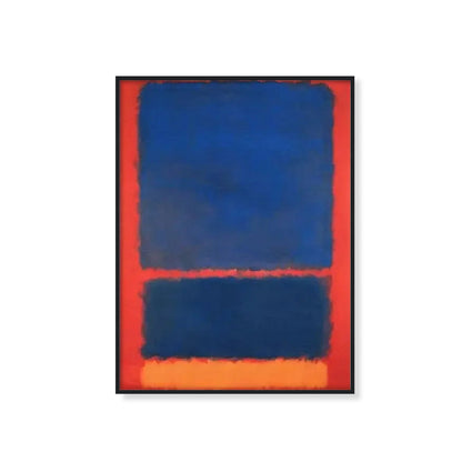 Mark Rothko Blue Orange Geometry