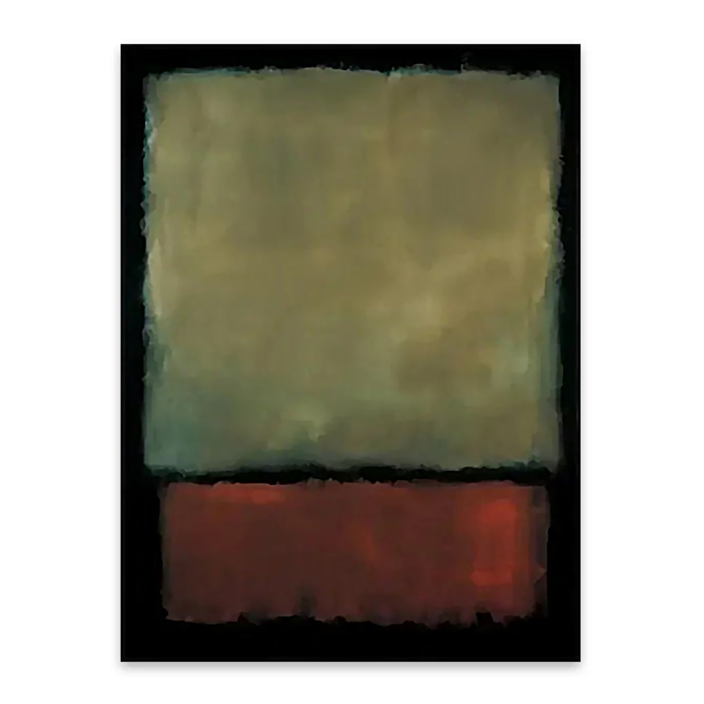 Mark Rothko Green Brown Minimalism