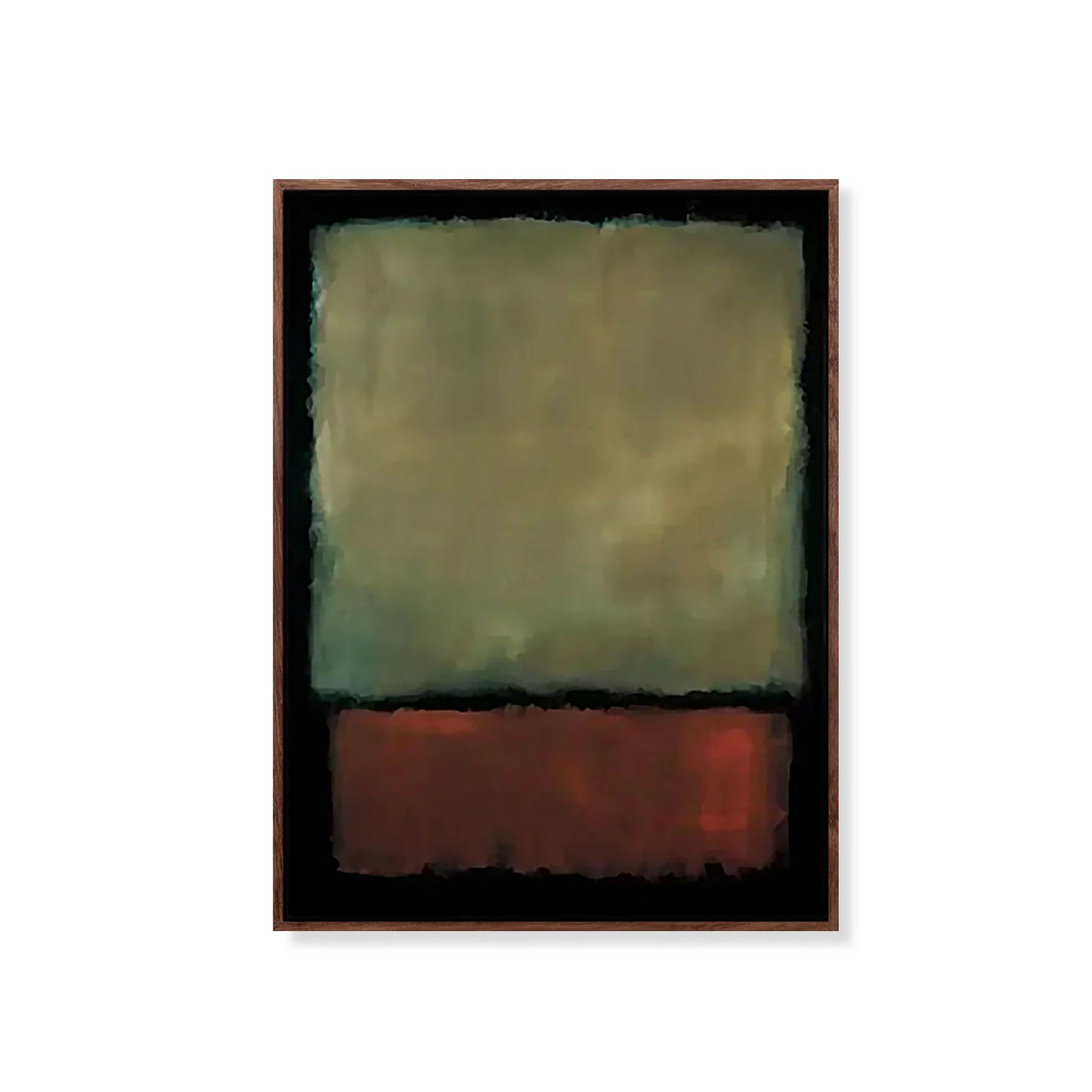 Mark Rothko Green Brown Minimalism