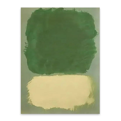 Mark Rothko Green Minimalism