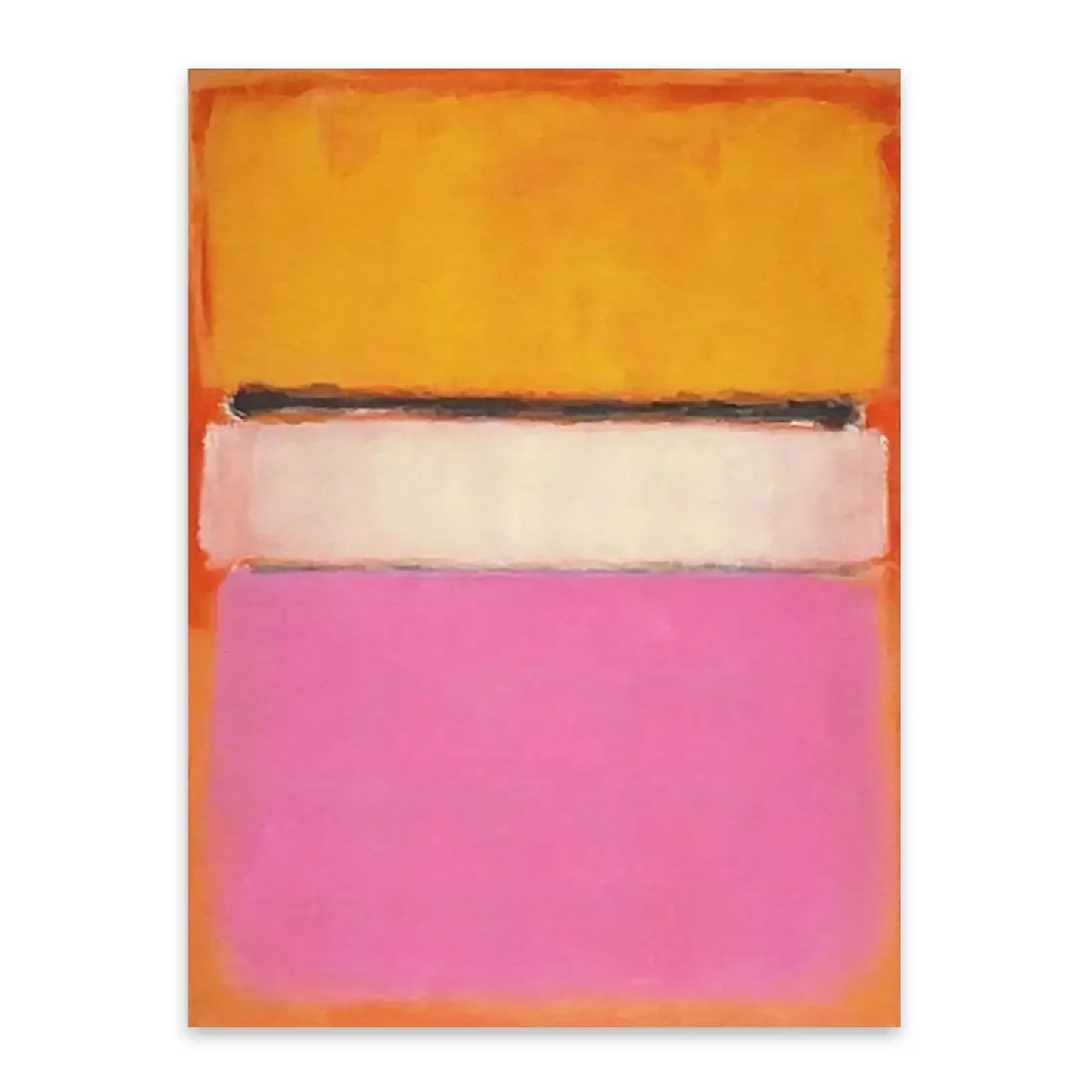 Mark Rothko Orange Pink Minimalism